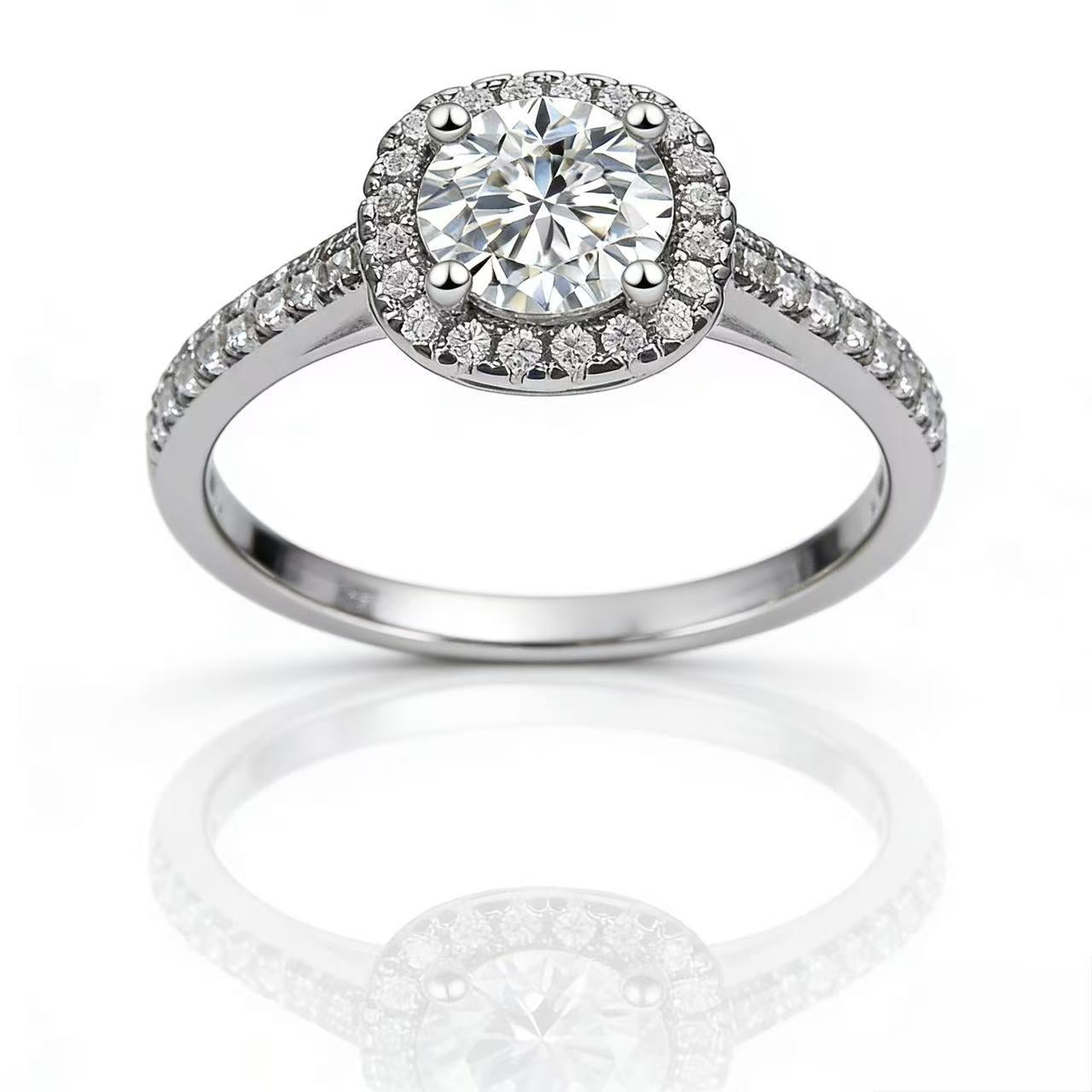 Women's Classic Square Bag Karat Korean Fashionable Elegant Rings
