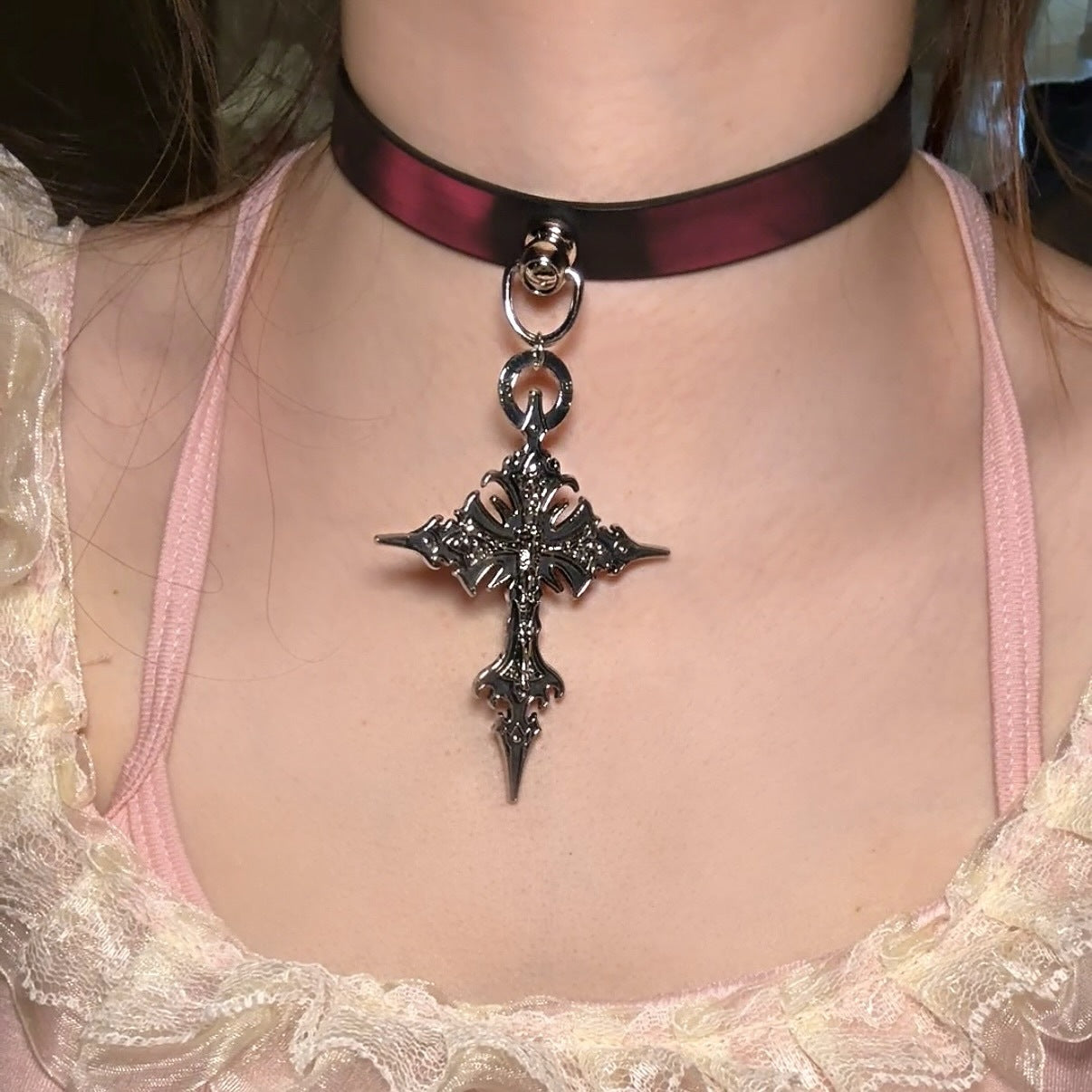 Paw Hot Soft Leather Trendy Cool High-grade Collar