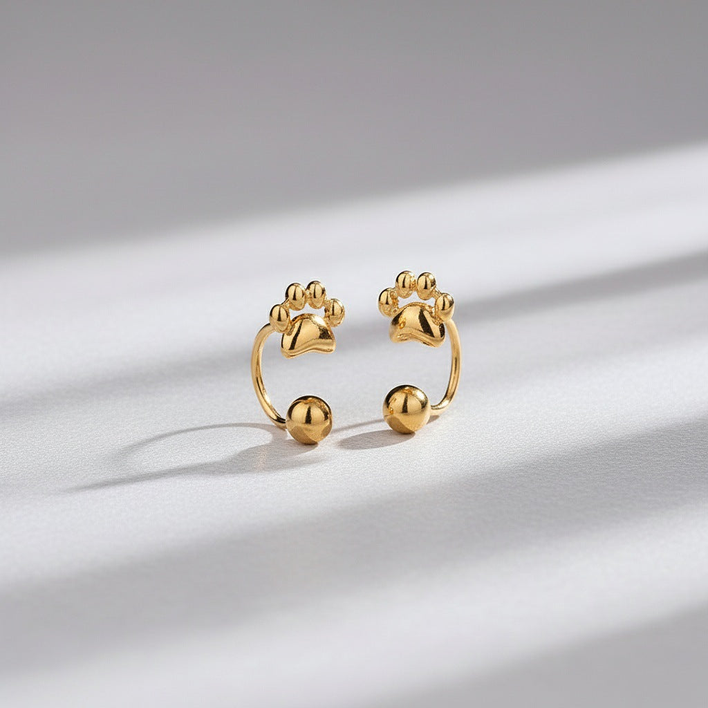Women's Elegant Screw Tightening Buckle Cat's Paw Light Luxury High-grade Ear Hook
