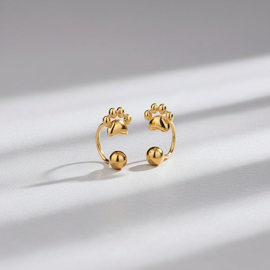 Women's Elegant Screw Tightening Buckle Cat's Paw Light Luxury High-grade Ear Hook