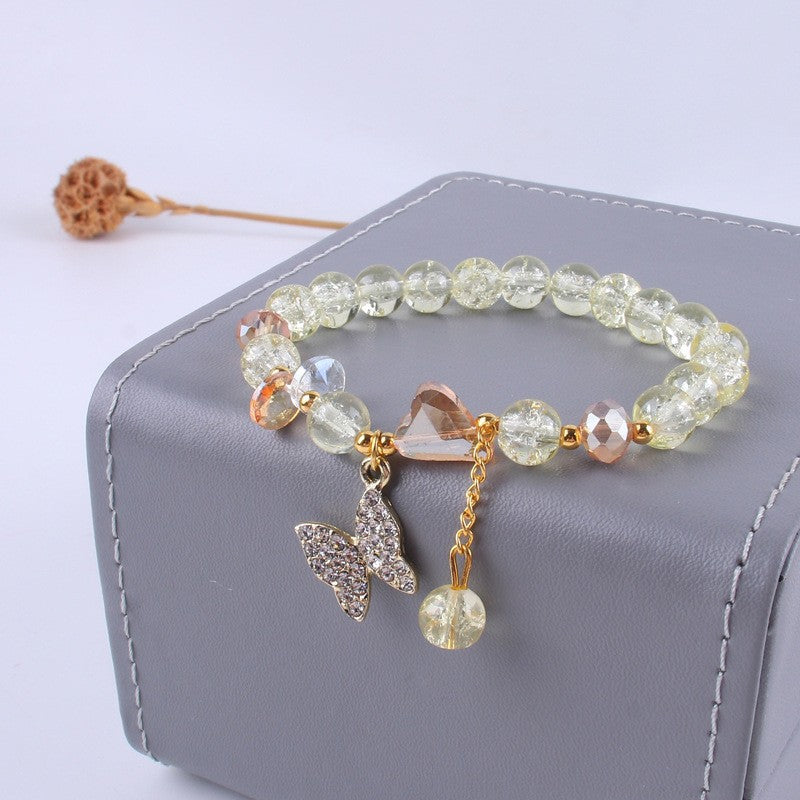 Women's Butterfly Crystal Simple Fashion Colorful Fresh Stall Will Bracelets