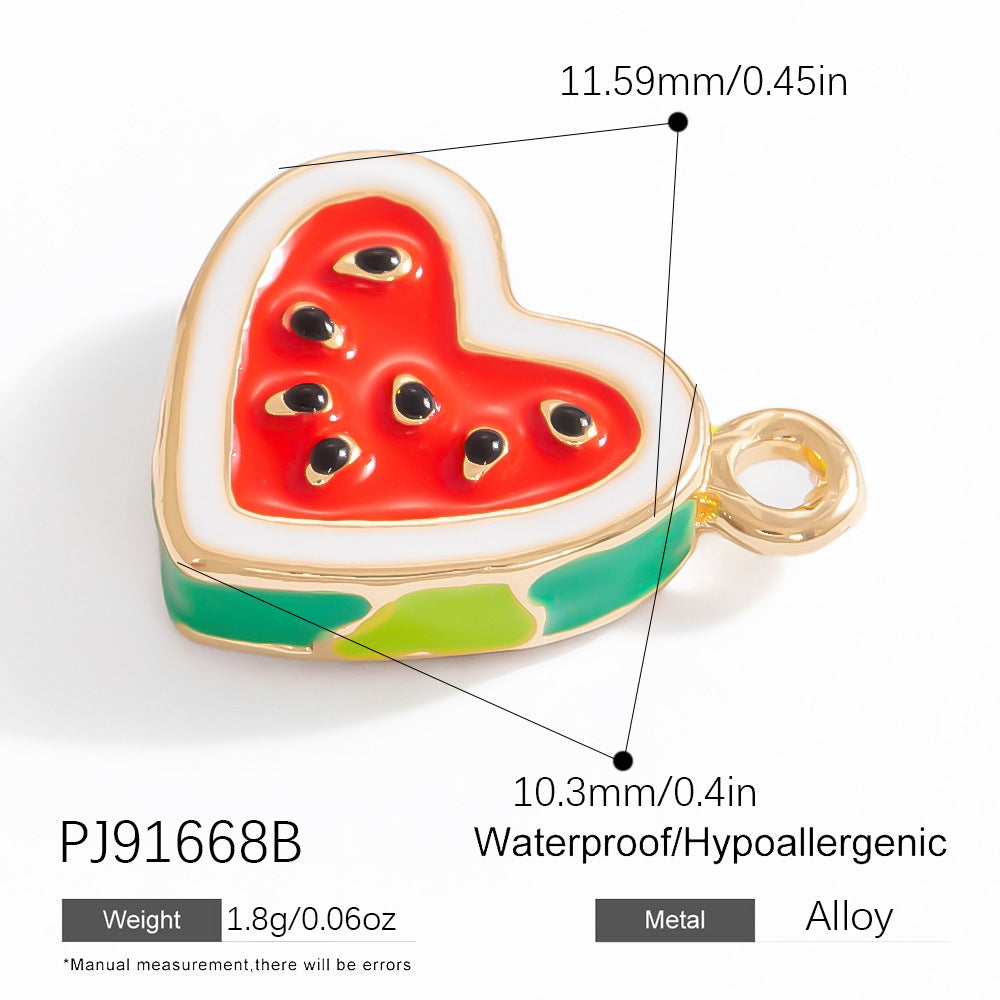 Mini Fruit Cartoon Pastoral Style Three-dimensional Jewelry Accessories