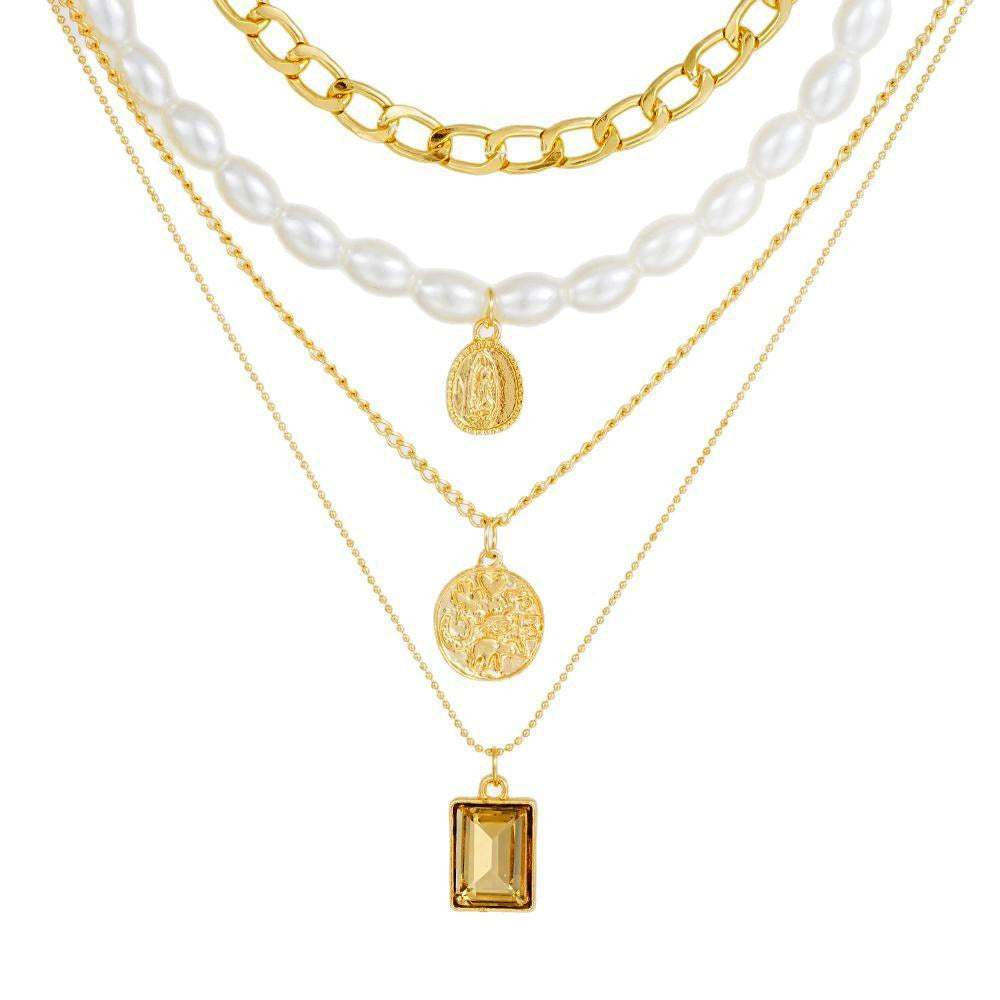 Women's Imitation Pearl Alloy Geometric Design Fashionable Jewelry Set