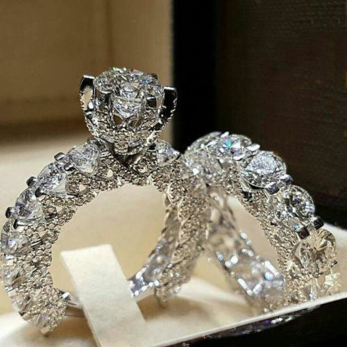 Proposal Engagement Full Diamond Simple Fashion Rings