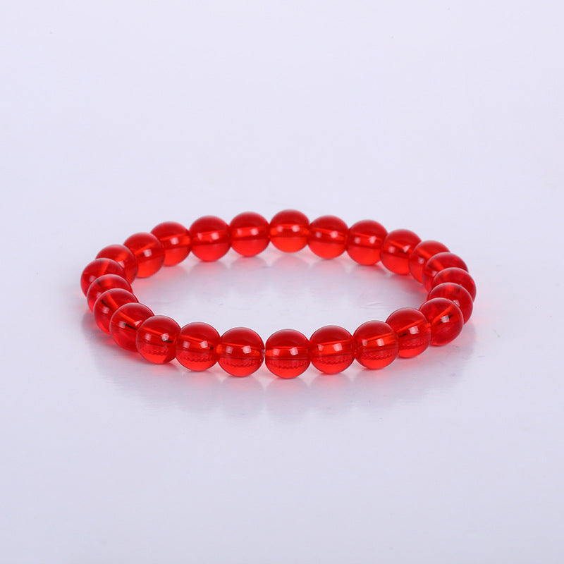 Glass Bead Solid Color Fresh Handmade Bracelet