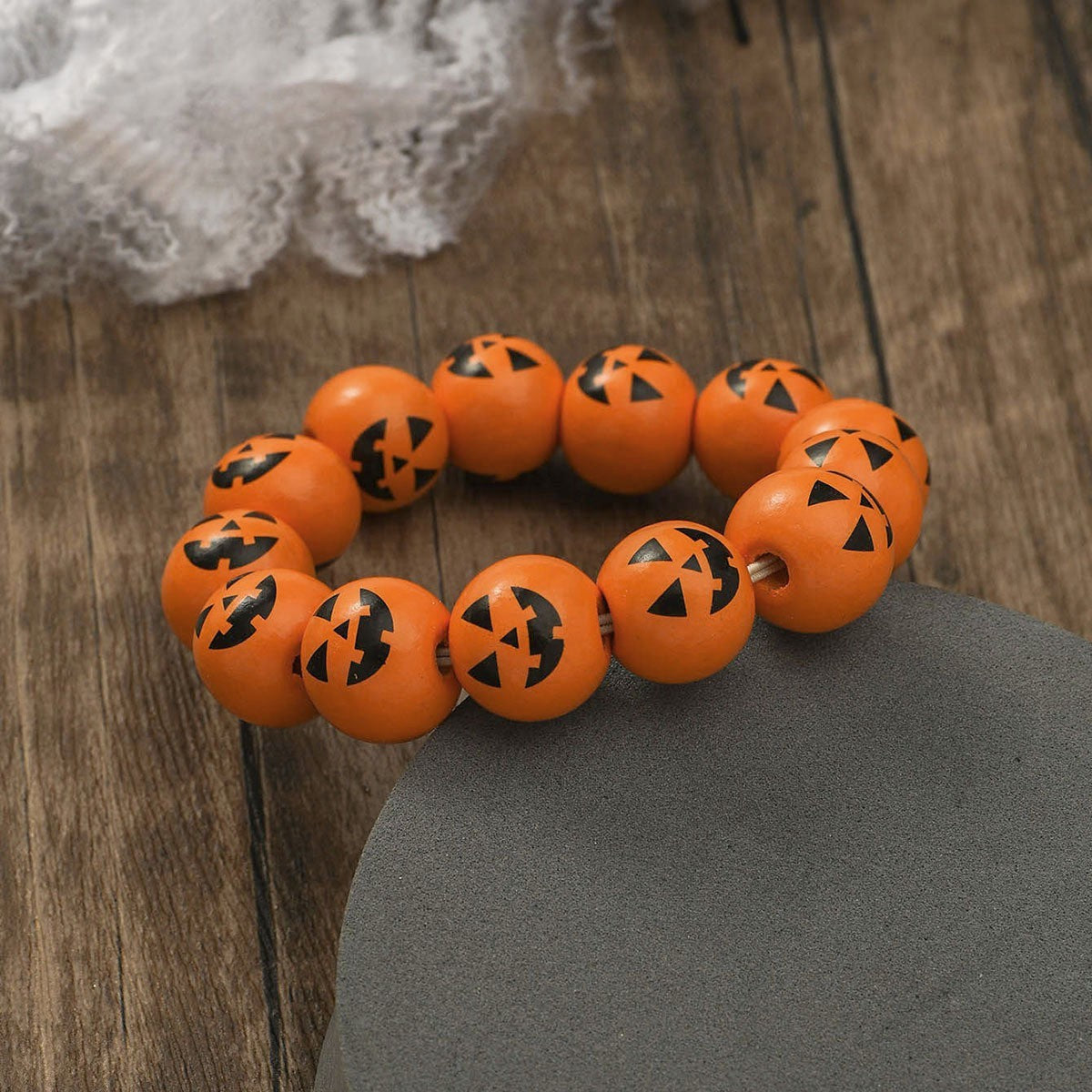 Halloween Dark Style Personalized Skull Beaded Bracelets