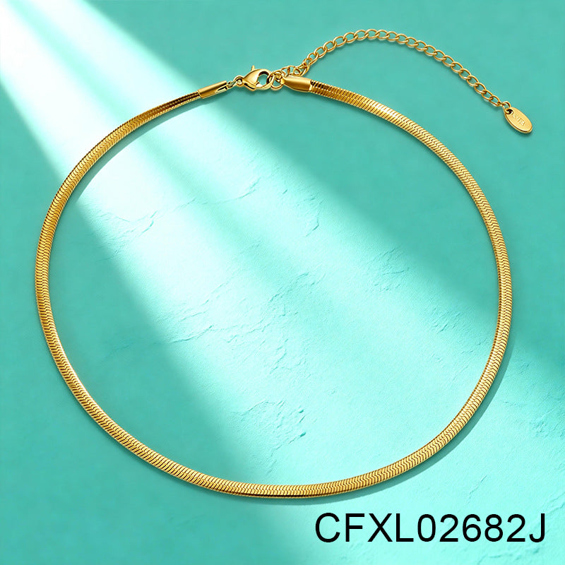 Women's Light Luxury High-grade Titanium Steel Simple Geometric Necklace