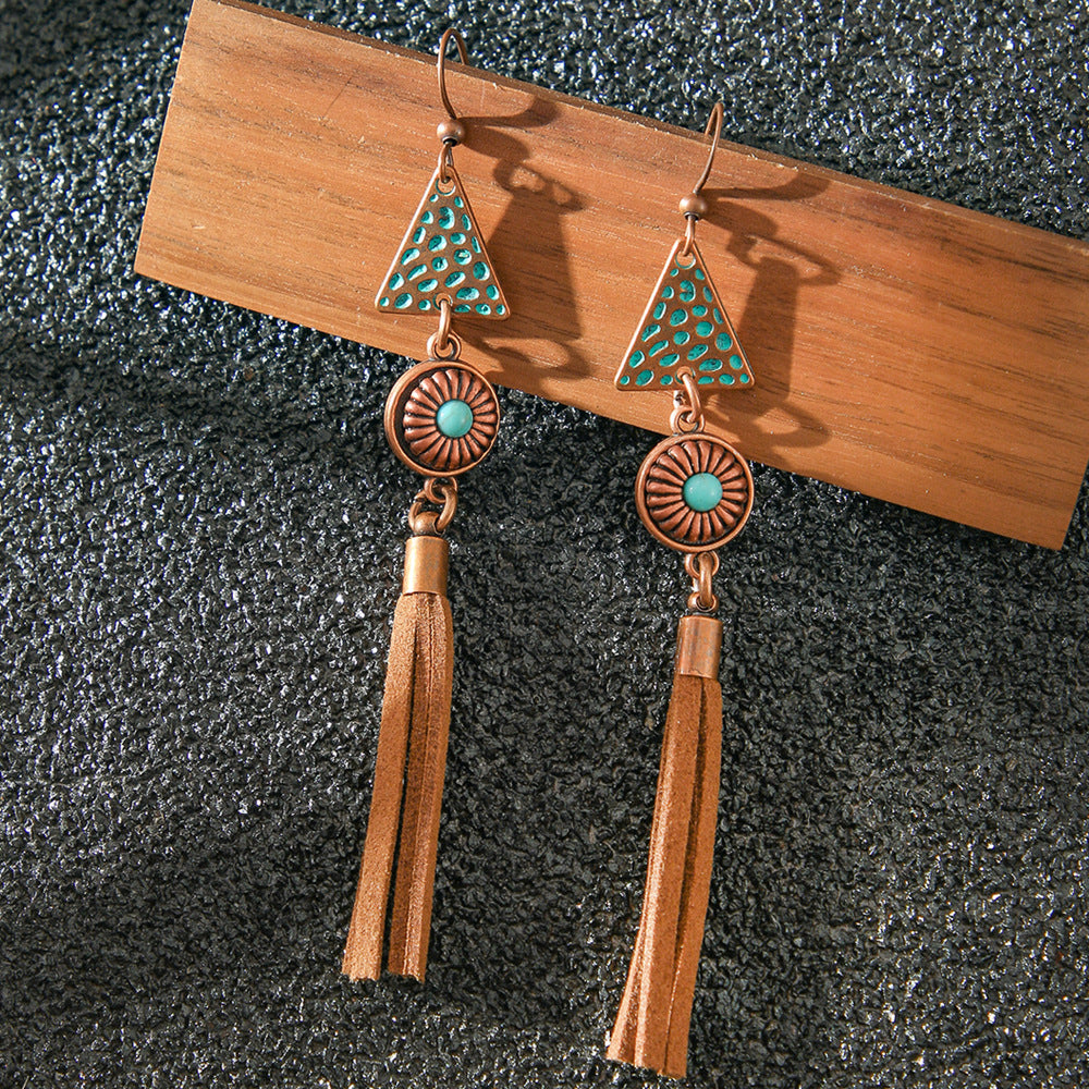 Attractive Antique Bohemian Ethnic Style Handmade Earrings