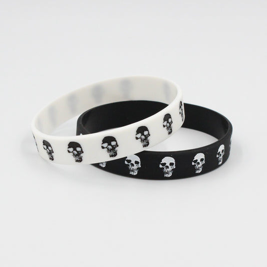 Pretty Decompression Skull Ghost Head Silicone Bracelets