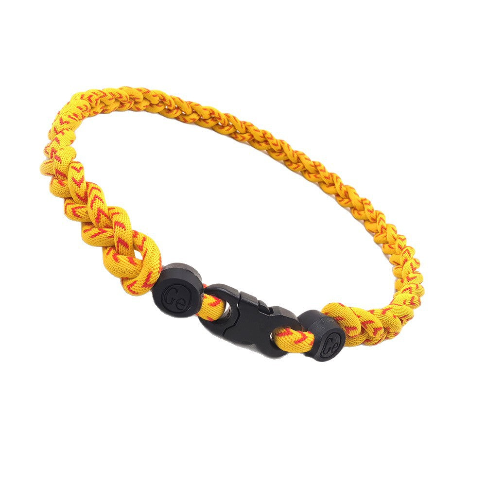 Tornado Titanium Three Braid Rope Neckband Necklaces