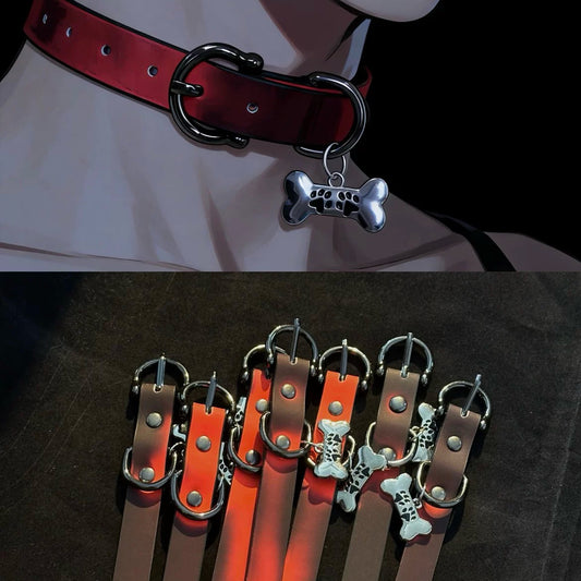 Warm Change Red Buckle Sweet Cool Hot Style Dog Bone Collar