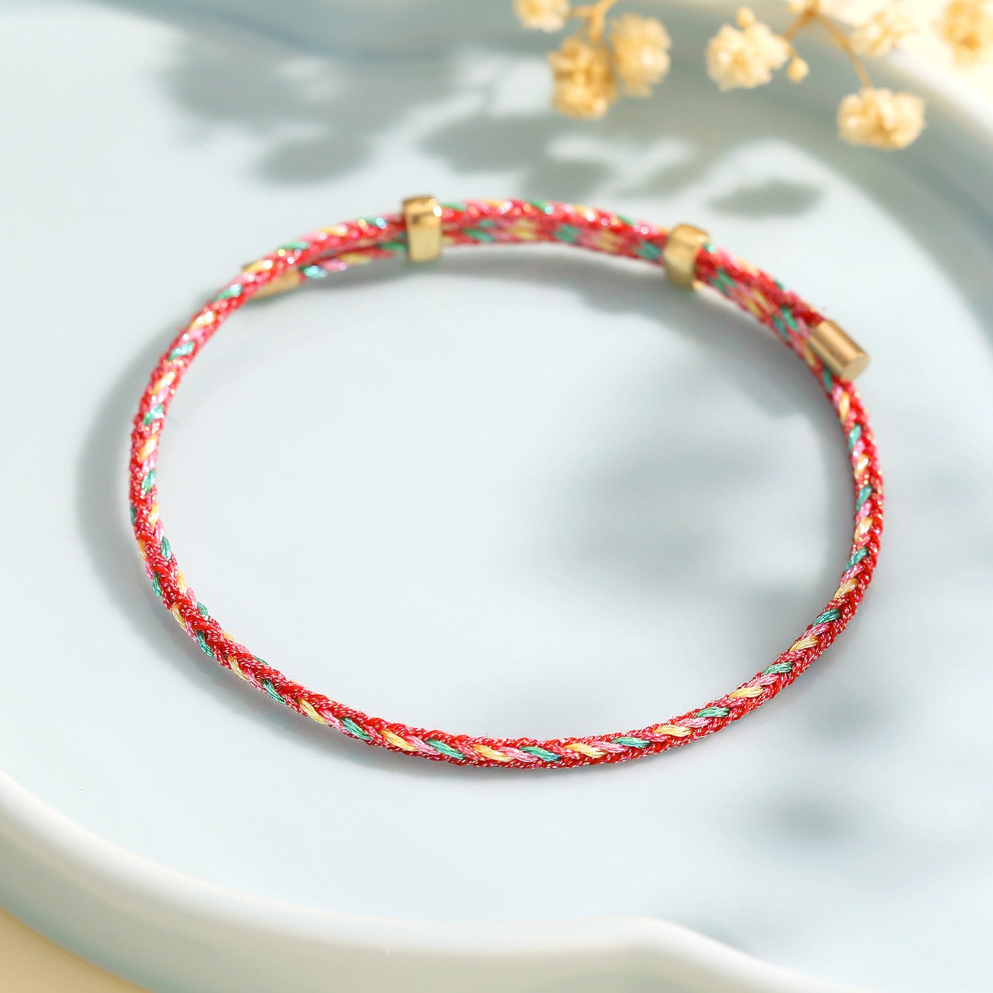 Women's & Men's Colorful Rope Hand-woven Magic Color Line Carrying Strap Bracelets