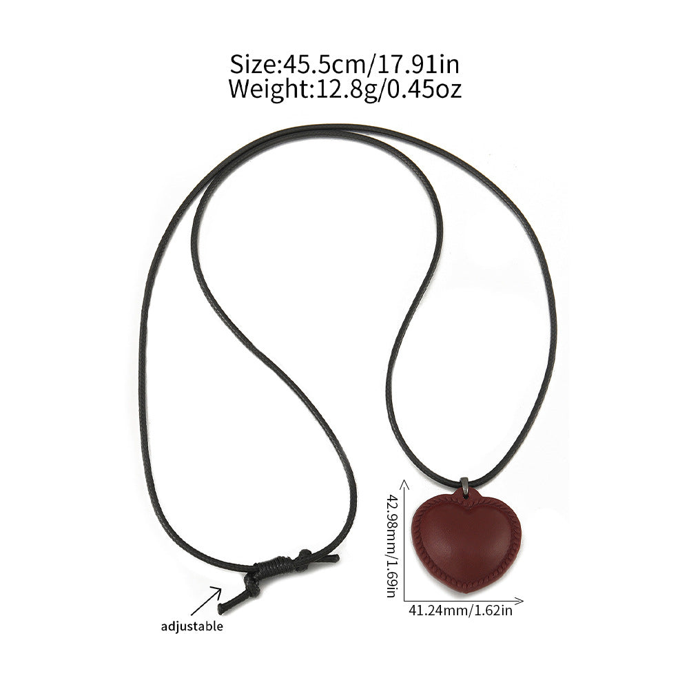 Sketch Vase Three-dimensional Leather Design Halter Minority Fashion Simple Necklaces