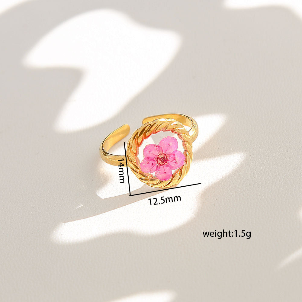 Opening Design Adjustable Niche Stainless Steel Ring