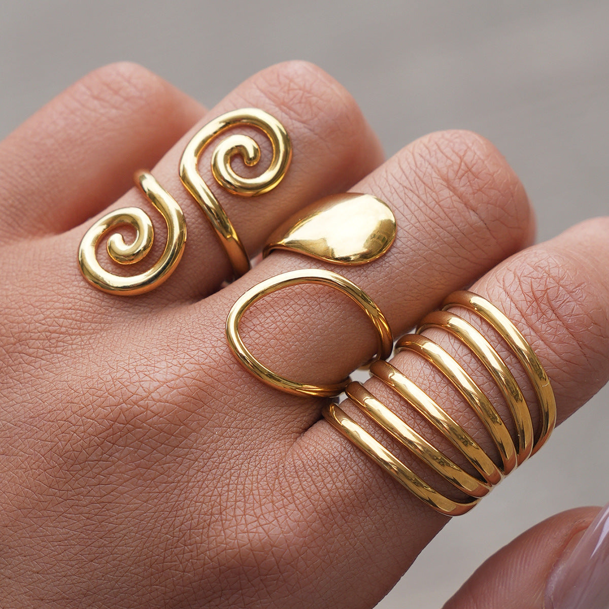 Niche High-grade Light Luxury Packaging Female Line Rings