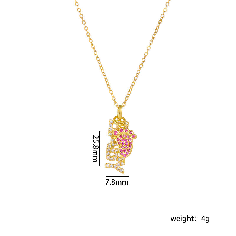 Mother's Day Female Design Love Graceful Clavicle Necklaces