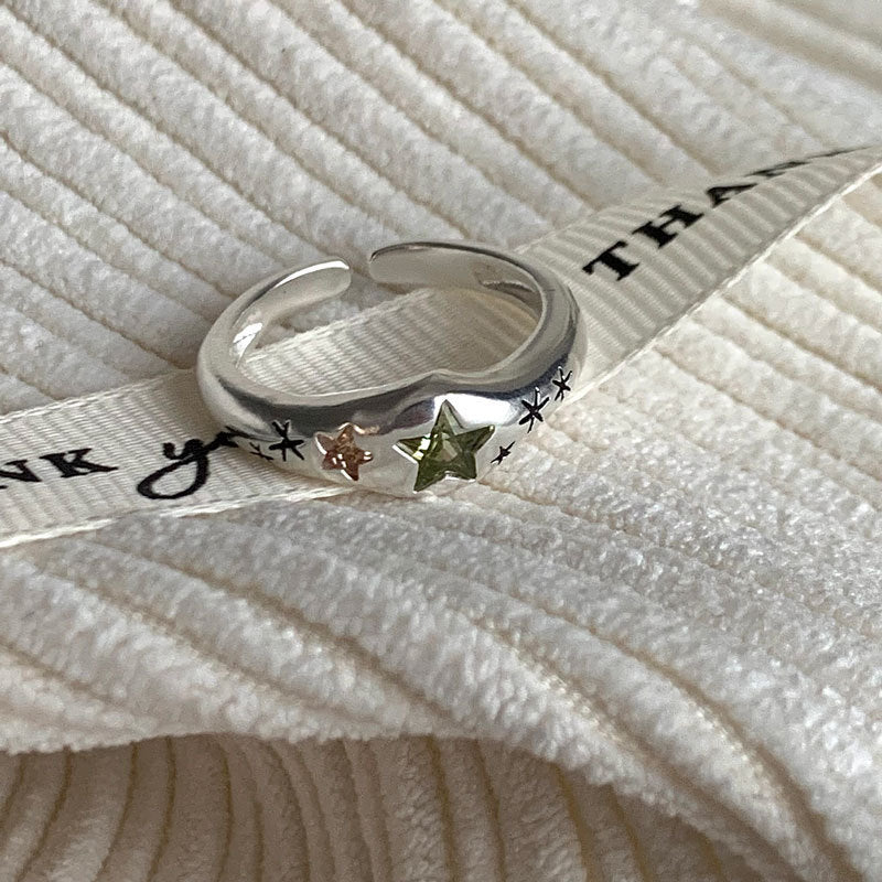 Loving Heart Zircon Female Sweet Cool Rings