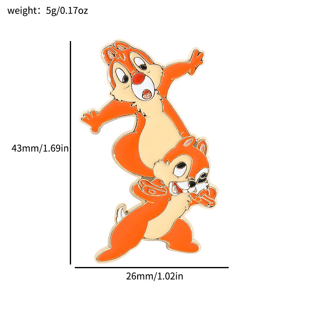 Princess Series Mickey Minnie Dwarf Winnie Brooches