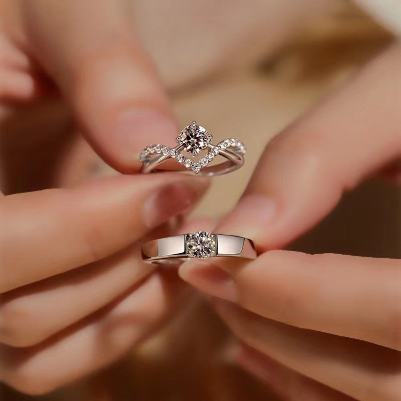 Men's Coronation For Love Couple Wedding Crown Karat Ring