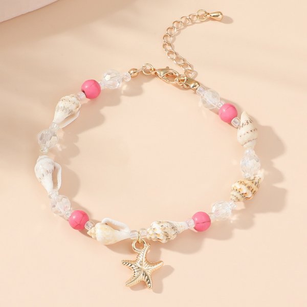 Women's Five Small Flower Five-pointed Star Pull Bracelet