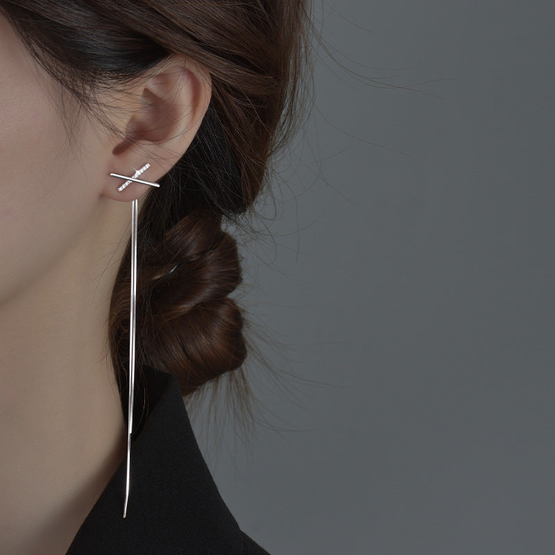 Women's Personality Long Fringe Design Sense Fairy Earrings