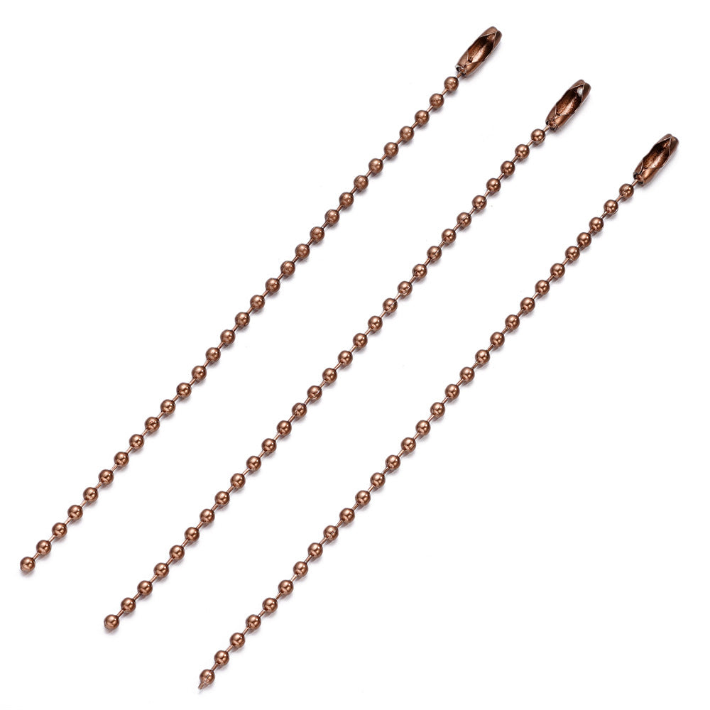 Bead Metal Wave Chain Tag Key Jewelry Accessories