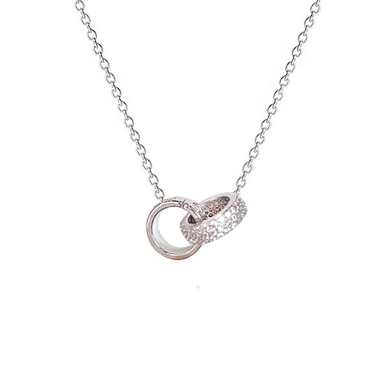 Concentric Sweet Cool Style Simple Light Luxury Niche Design Clavicle Necklaces