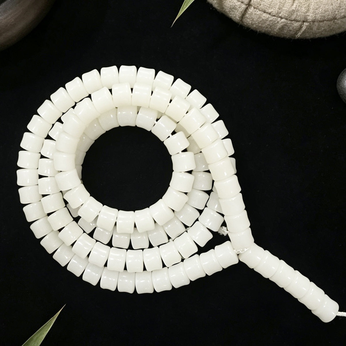 Pcs Apple Round Barrel Beads Straight Cut Seed Crafts Buddha Bracelet