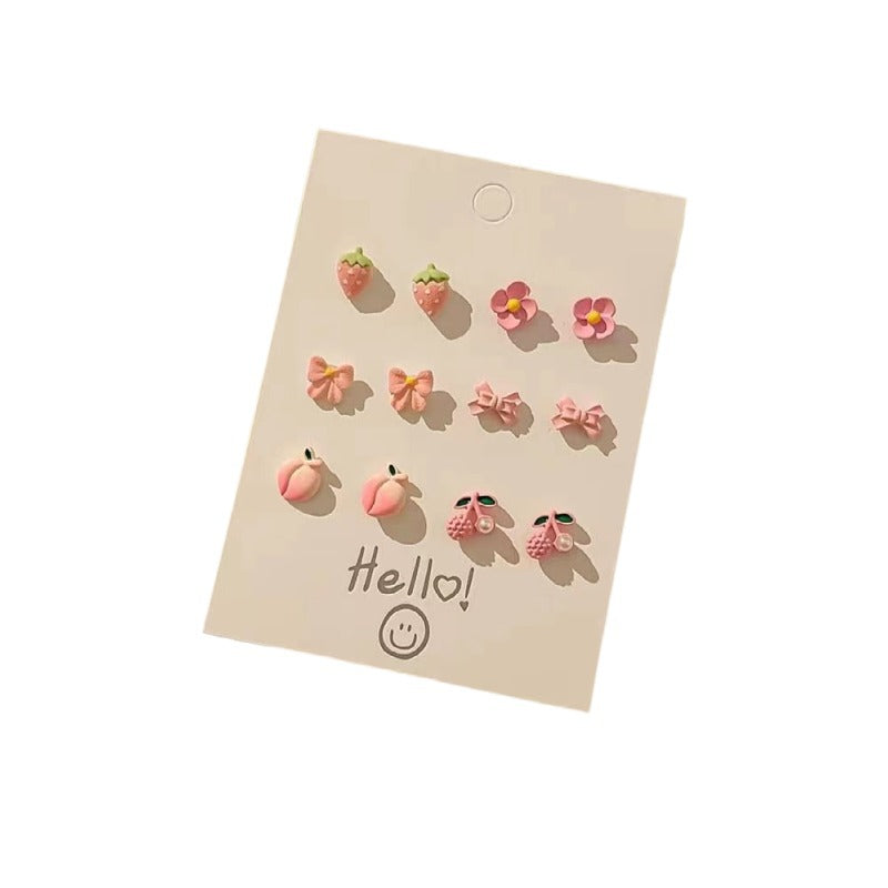 Needle Small Ear Female Cute Sweet Earrings