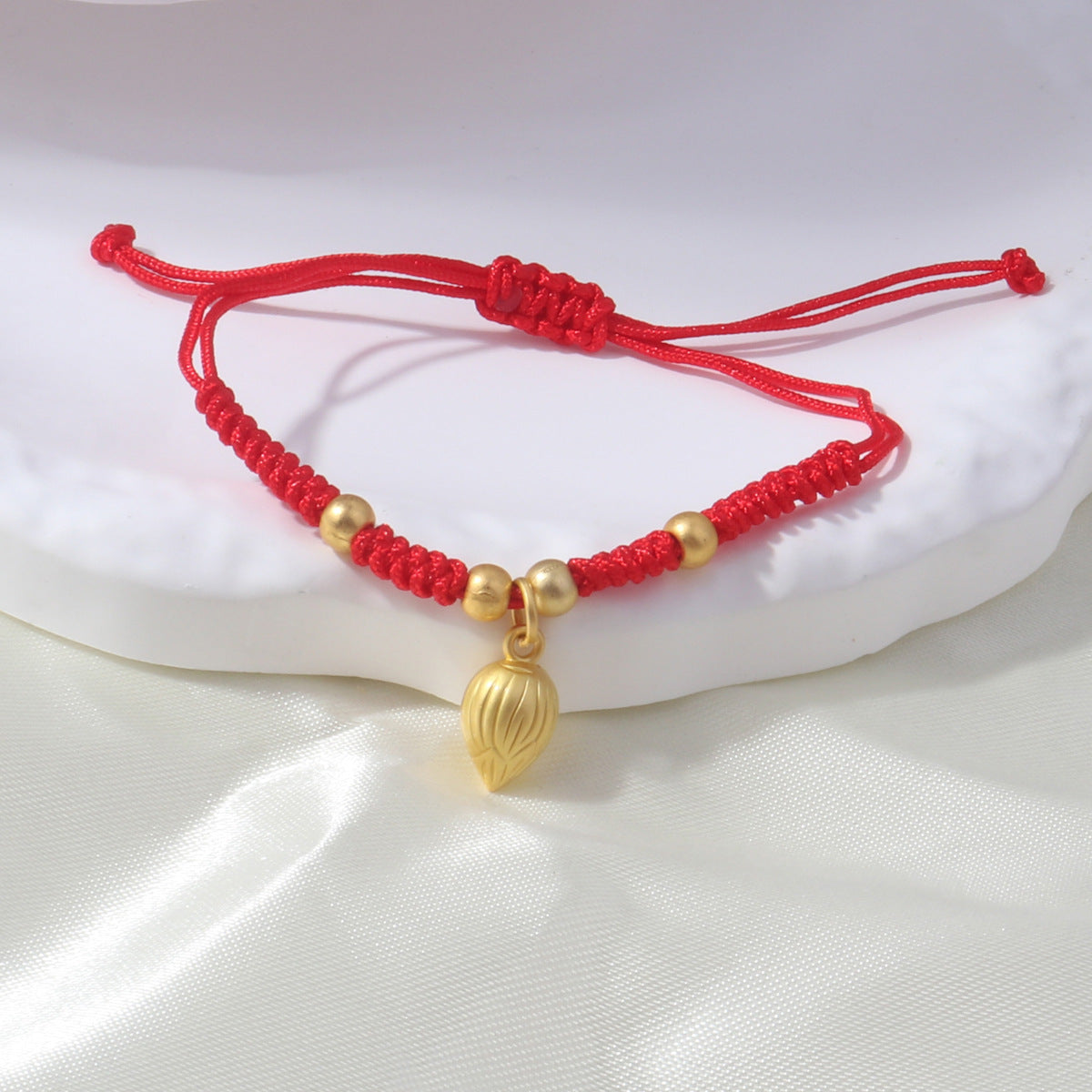 Braided Red Rope Auspicious Language Butterfly Fortune Cat Safe Joy Bracelets