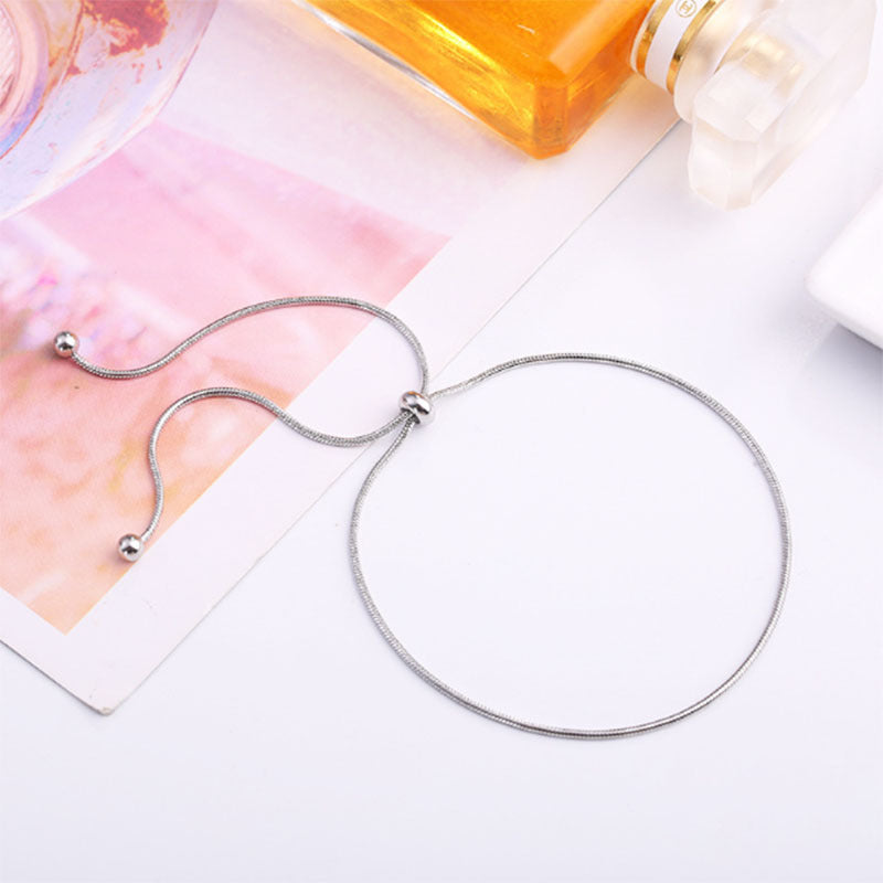 Glamorous Women's Simple Adjustable Chain Thin Bracelets