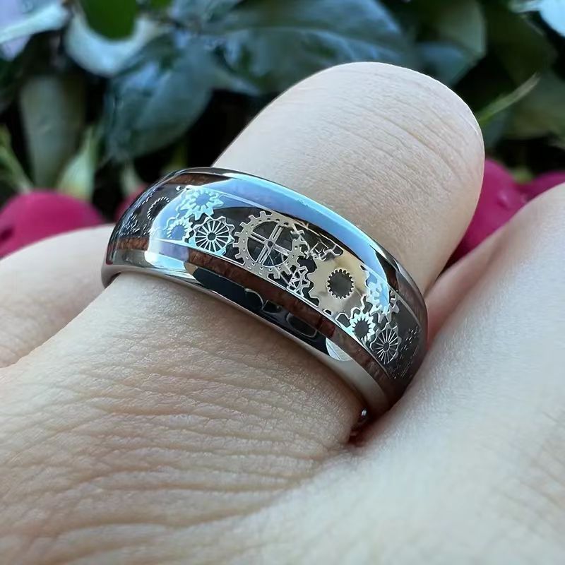 Chang Sell Fashion Creative Wide Gear Ring