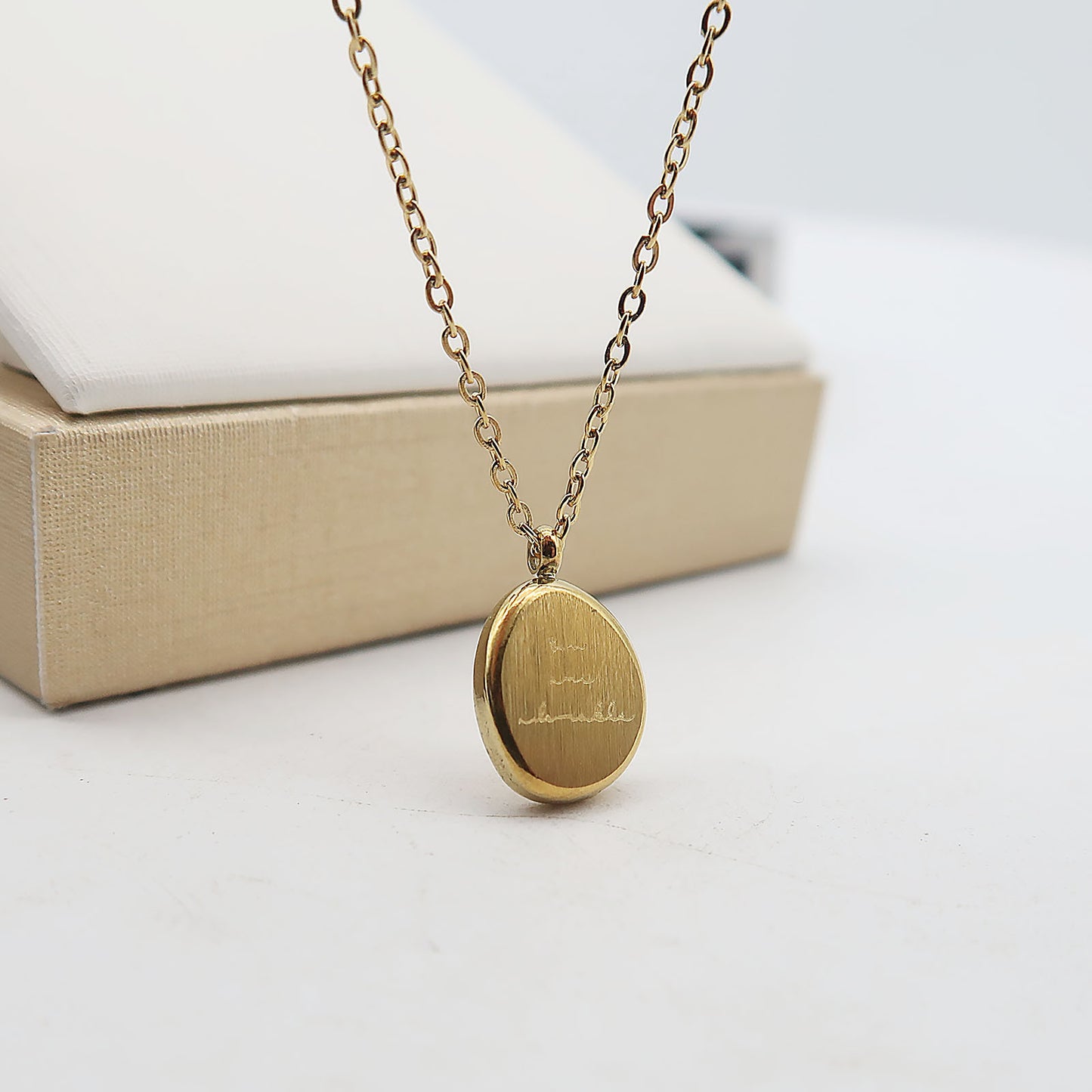 Women's Bean Titanium Steel For Summer Light Luxury Minority Round Clavicle Necklace