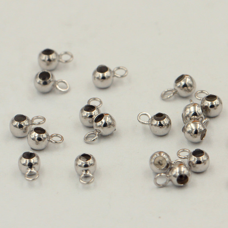 Adjustable Beads Silicone Removable Golden Balls With Rings