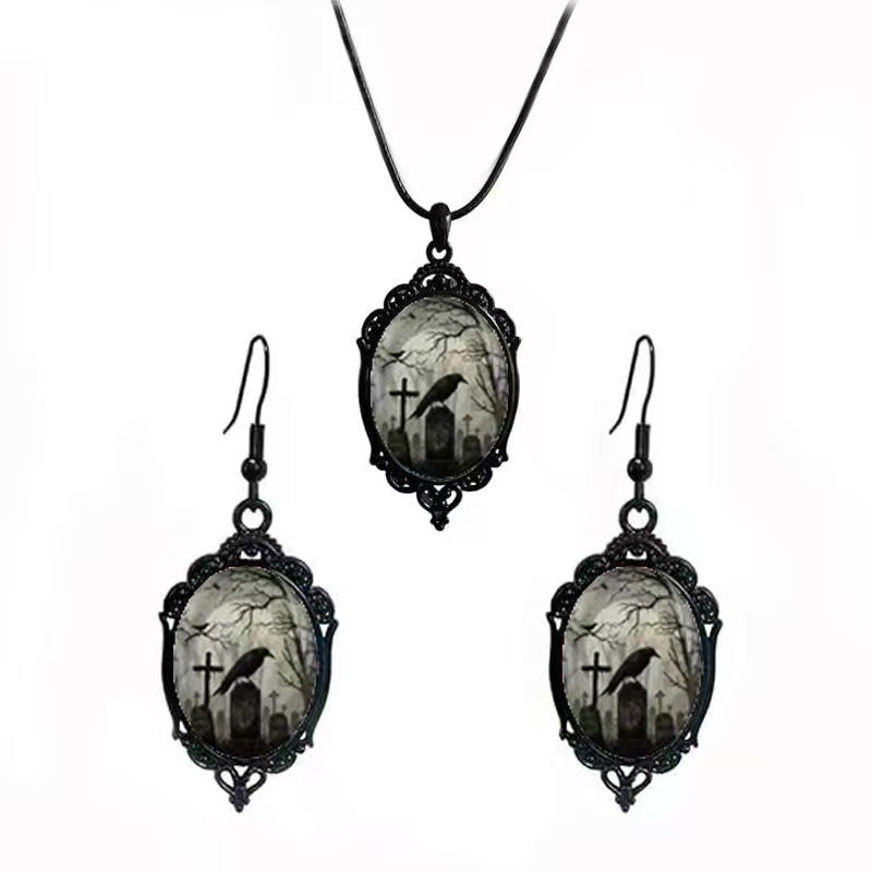 Fashion Elegant Glass Suite Romantic Gift Jewelry Set