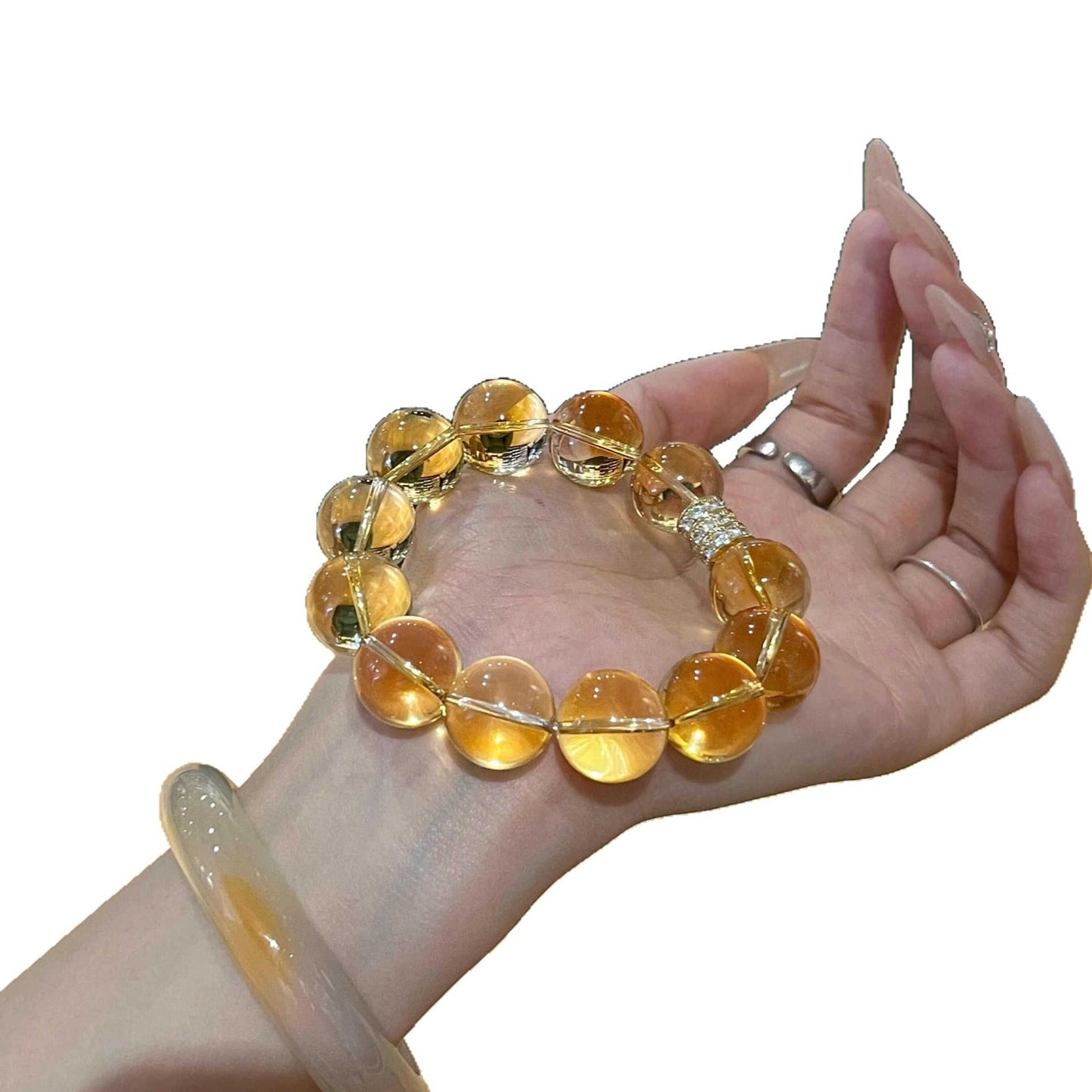 Women's High-grade White Artificial Citrine Fashionable Bracelets