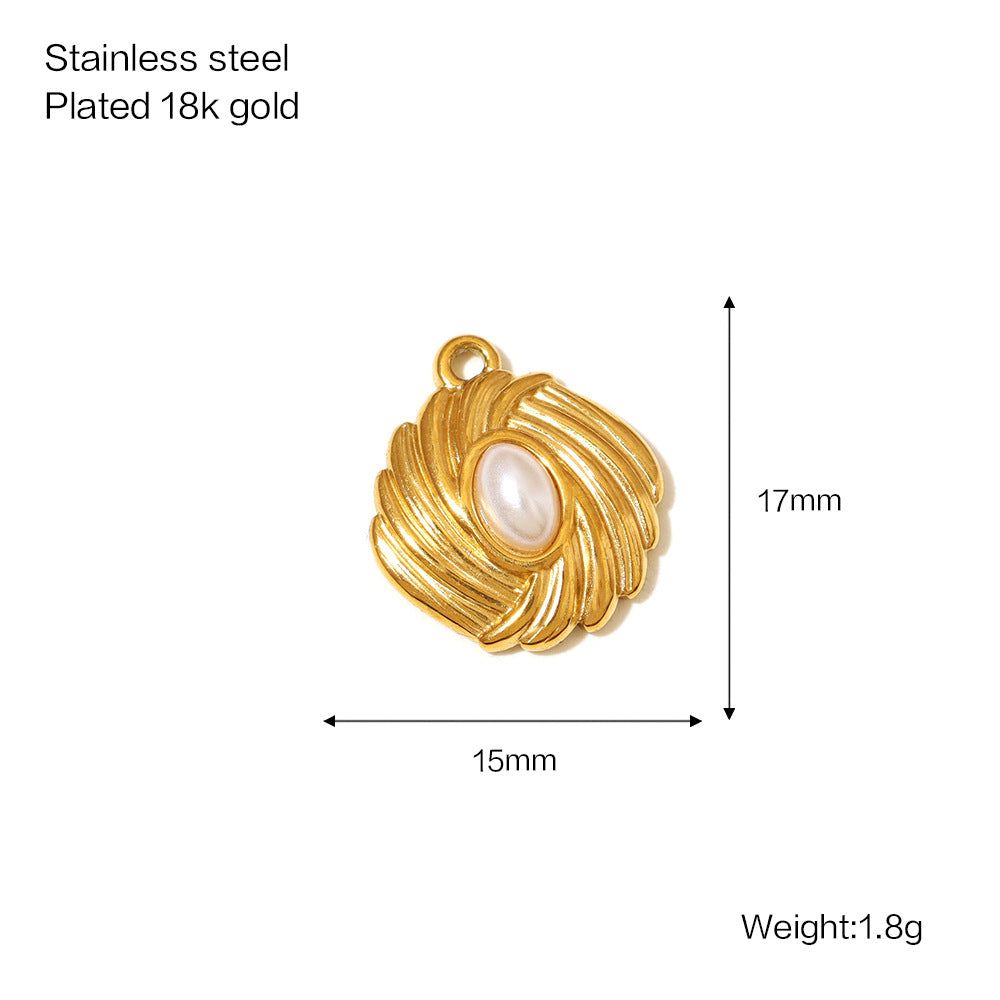 Versatile Women's Stainless Steel Gold-plated Bow Jewelry Accessories