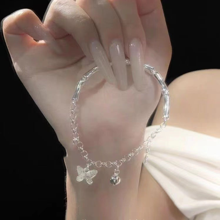 Bamboo Butterfly Female Niche Temperament Super Fairy Girlfriends Sweet Light Bracelet