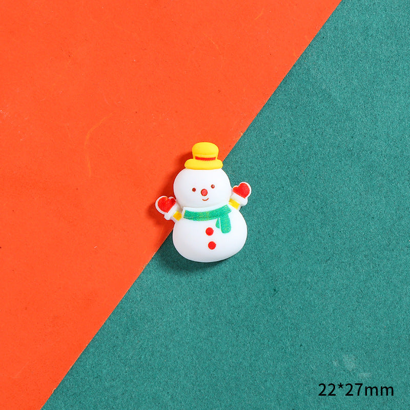 Cartoon Christmas Series Resin Cream Glue Jewelry Accessories