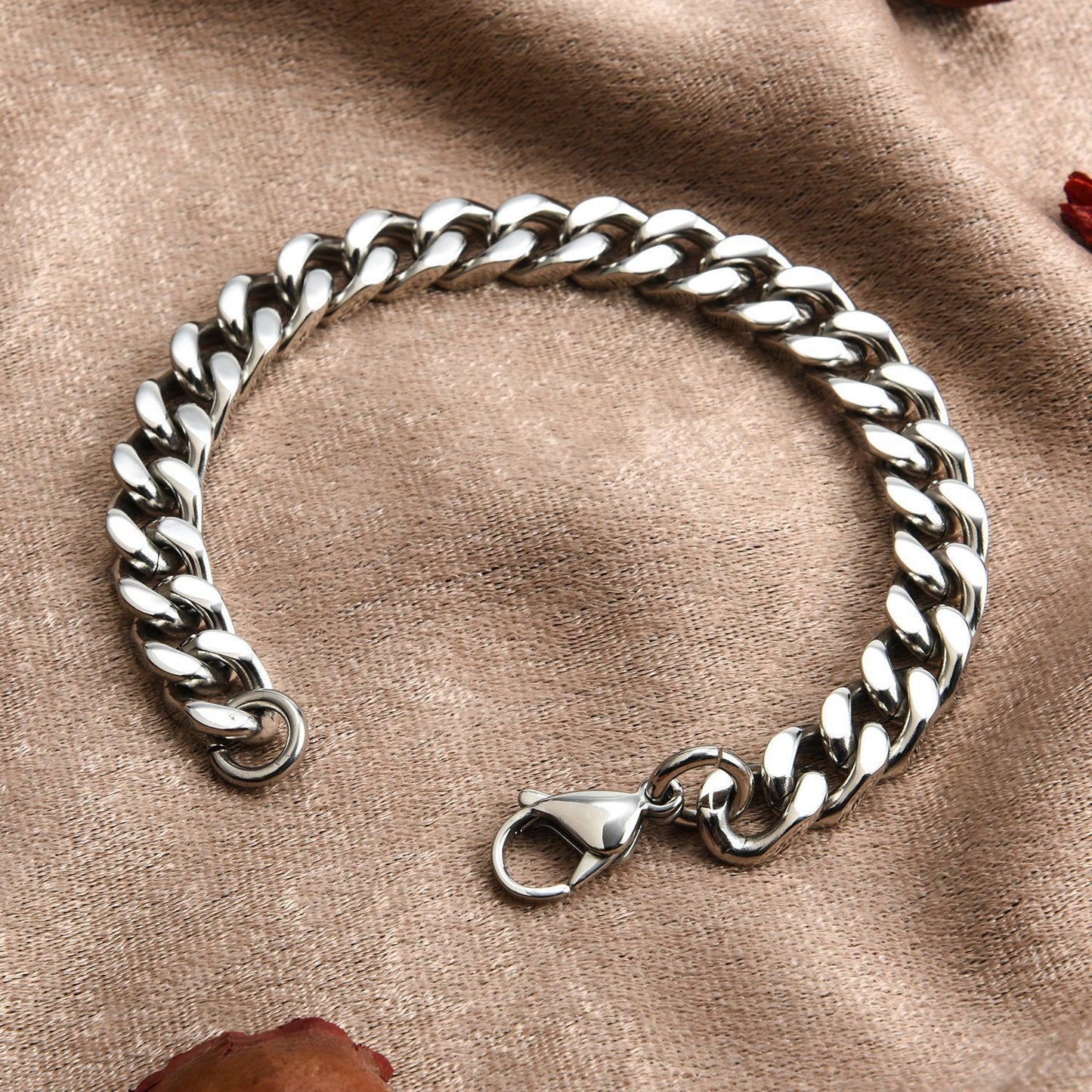 Men's Punk Hip Hop Titanium Steel Chain Vintage Necklace