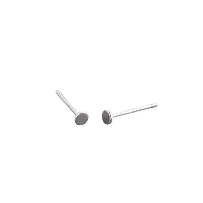 Men's Sier-plated Pin Trendy Niche Design Female Earrings