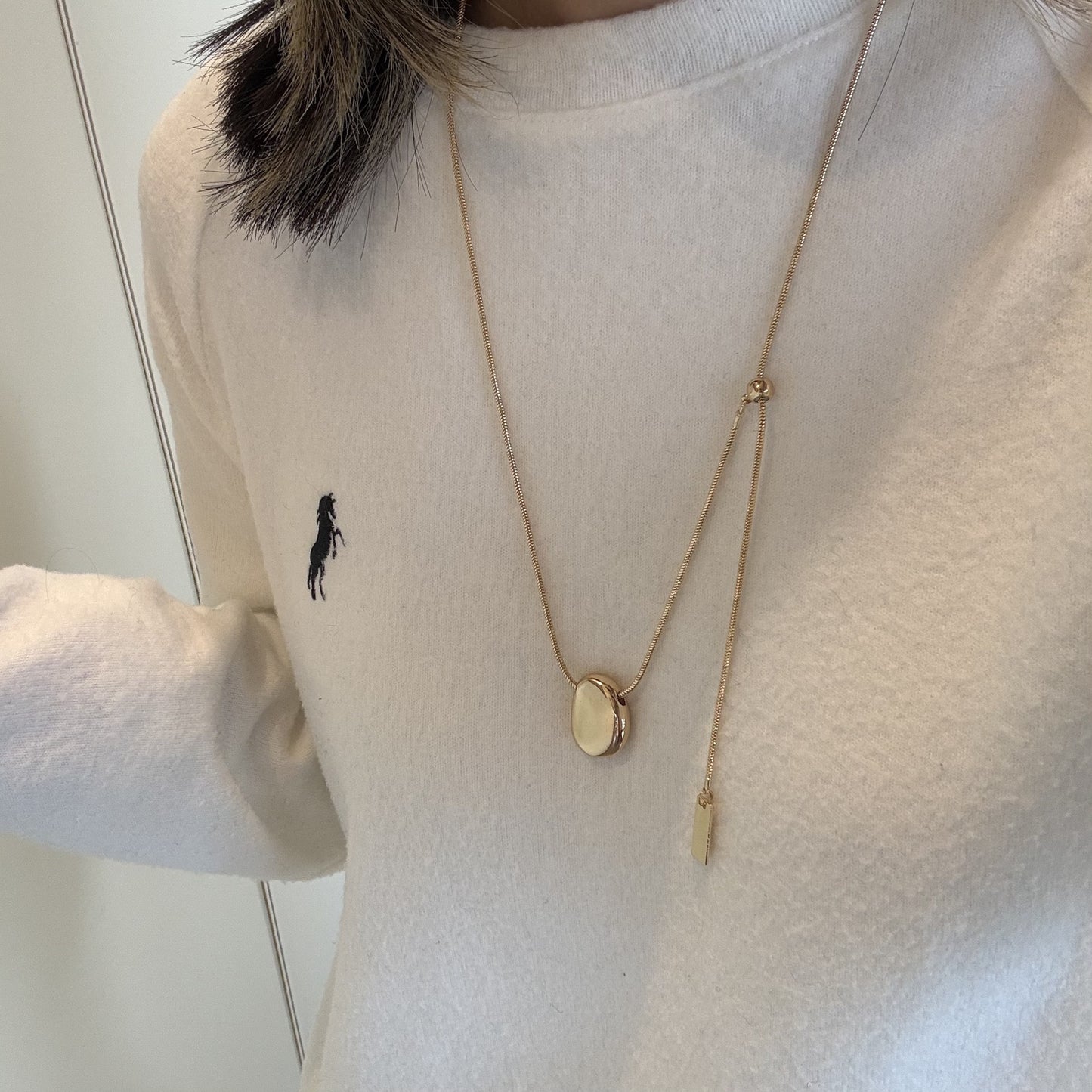 Women's Metal Cold Style Gold Sier Bean Fashionmonger Necklace