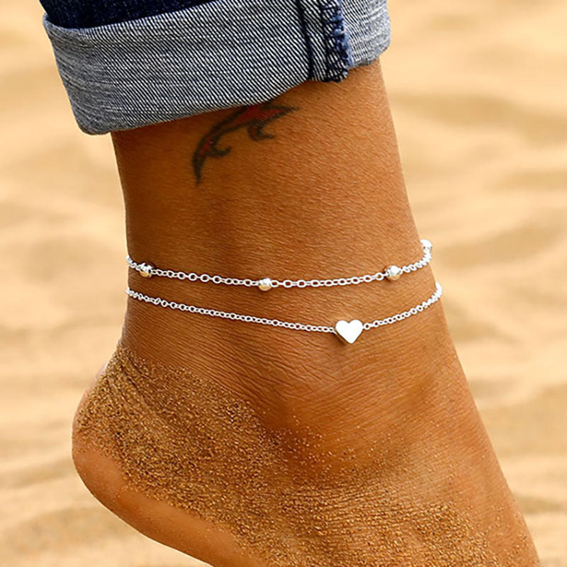 Love Personality Simplicity Beach Female Foot Anklets