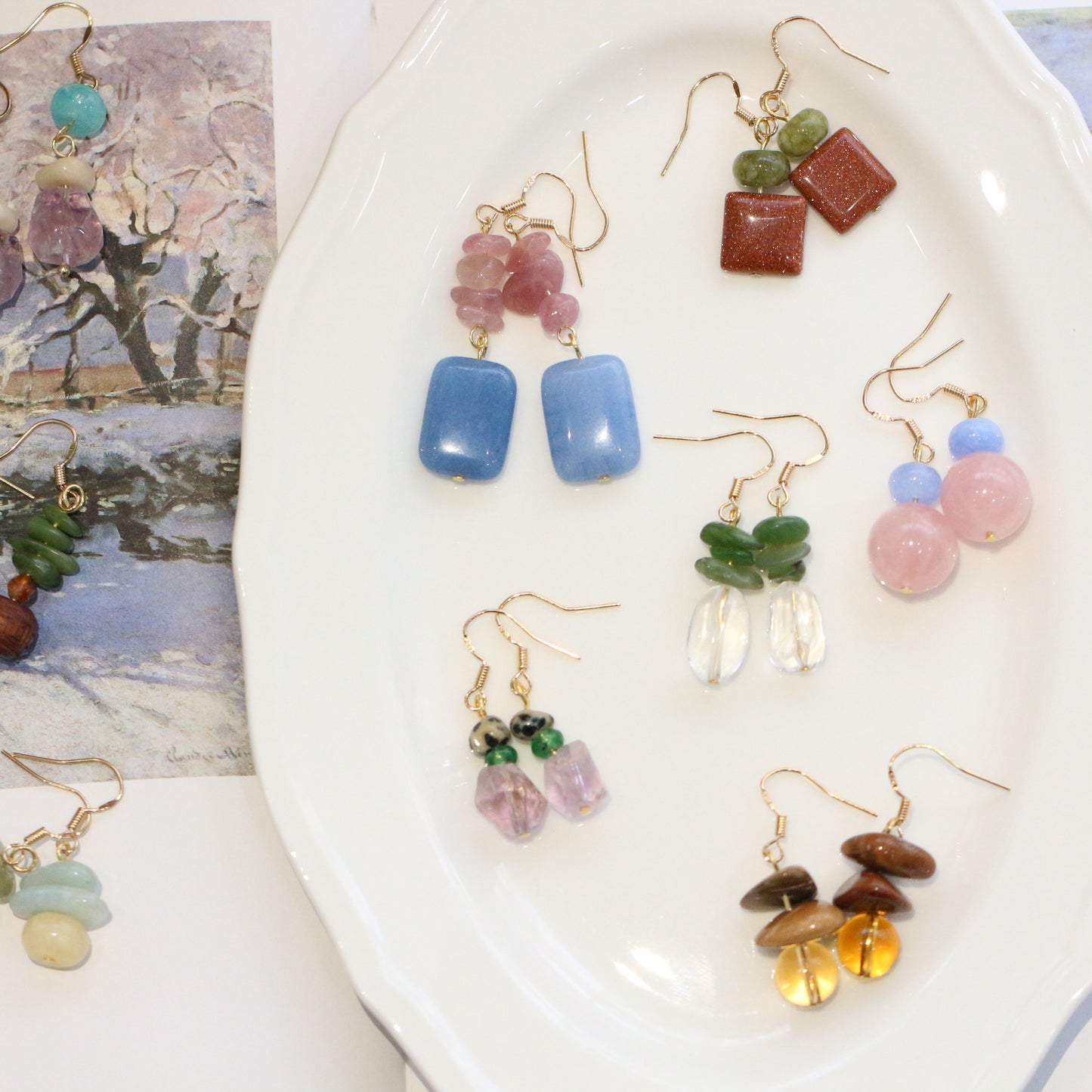 Crystal Simplicity Contrast Color Dopamine Matching Ear Hook
