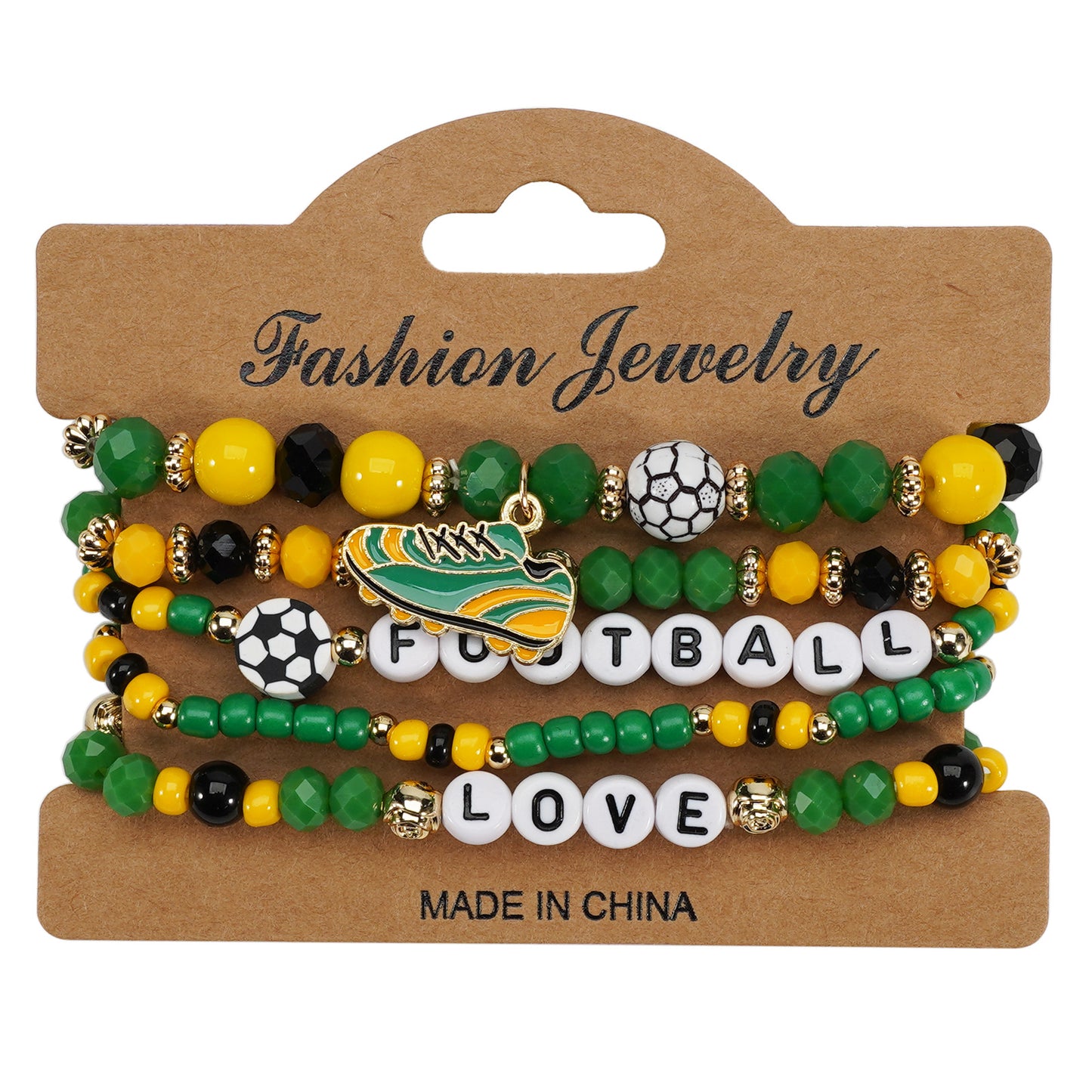 Women's & Men's American Mexico World Cup Football Fans Shoes Element Bracelets