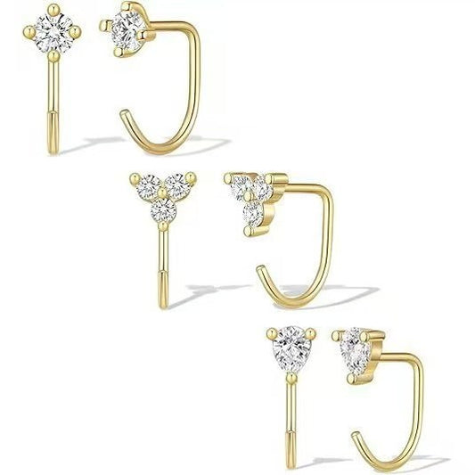 Zircon Simple Commute Style Graceful Stylish Ear Hook