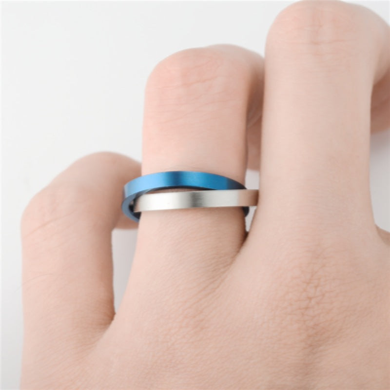 Spin Double Rotatable Niche Stainless Steel Rings