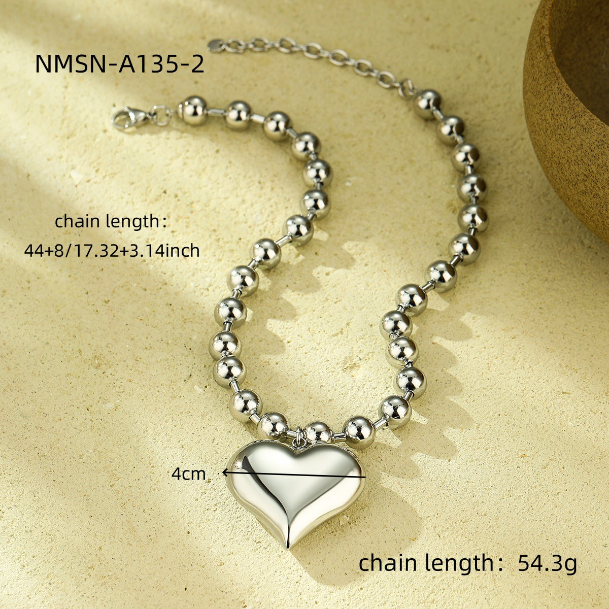 Fashion Big Five-pointed Star Love Stainless Necklaces