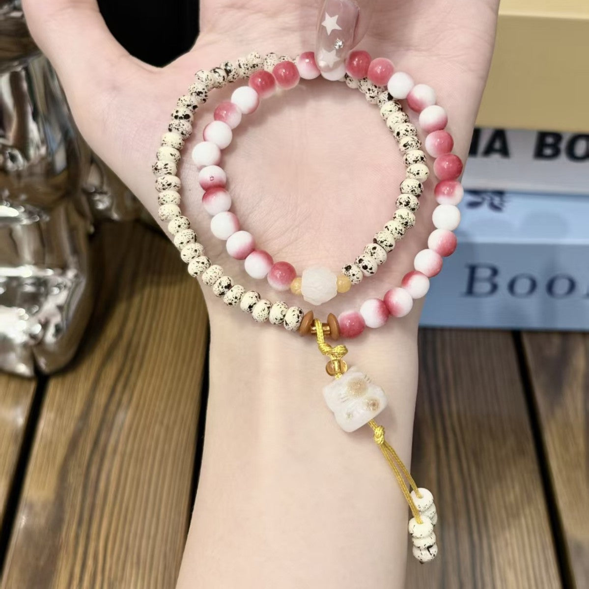 Chinese Style Lovely Lucky Life Cat's Paw High-grade Light Luxury Bracelet