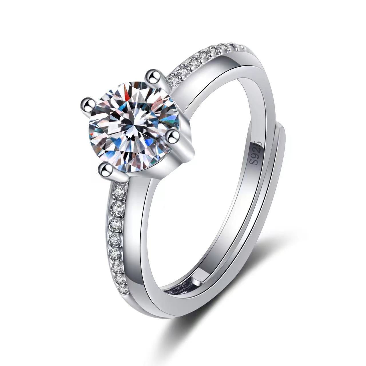 Streaming On Moissanite Female Affordable Luxury Fashion Rings